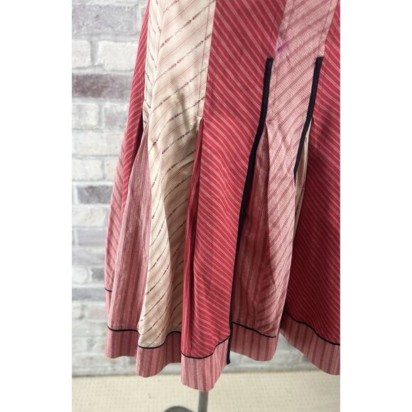 RARE ANTHROPOLOGIE ODILLE SZ 4 RED SKIRT VINTAGE (2004) WESTERN BOHO COTTAGECORE - Picture 2 of 9